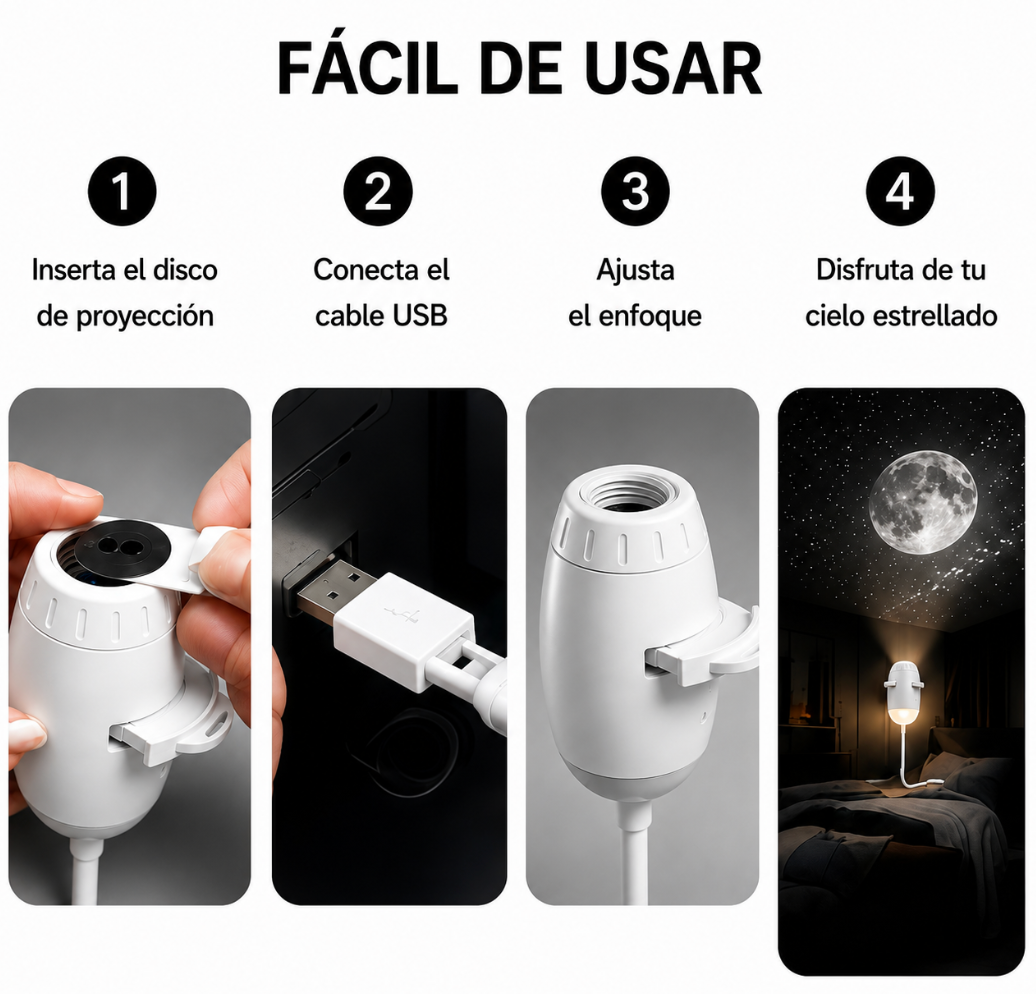 Proyector Espacial LED USB